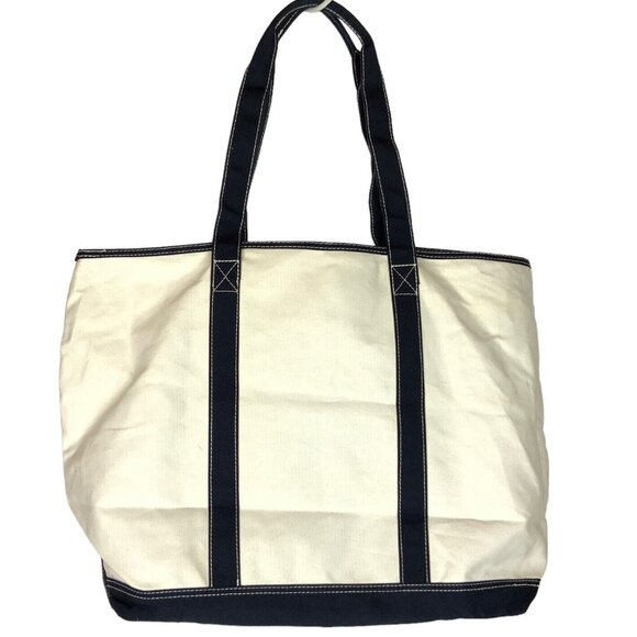 Walt Disney World 1971 Mickey Mouse Large Canvas Tote Bag Navy Souvenir - Picture 2 of 5